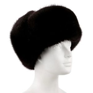 BRAND NEW Real Mink Fur FURTALK Russian Style “Ushanka”